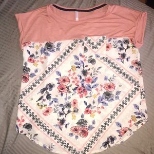 Floral business casual shirt